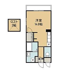 アン・パサージュ ワンルームの間取図画像