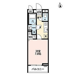 リコルテパルファン 1Kの間取図画像