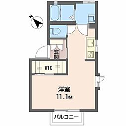 エクセル3 ワンルームの間取図画像