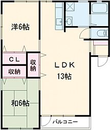 ステラK7 2LDKの間取図画像