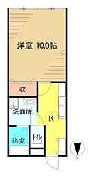 二本松興産第八ビル 1Kの間取図画像