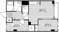 ラフィネ・シャンヴル 2LDKの間取図画像