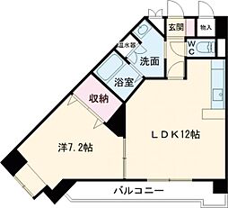 グランドールオトワ 1LDKの間取図画像