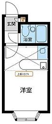 b'CASA吹上2re-born ワンルームの間取図画像