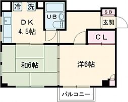 NOVAERA 2DKの間取図画像