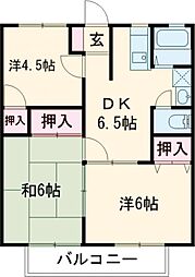 第4松嶋ハイツ 3DKの間取図画像