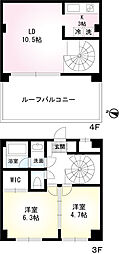 OZ-COURT 2LDKの間取図画像