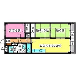 グレースマンション大野城 3LDKの間取図画像