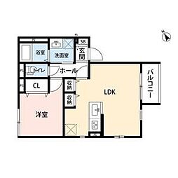 (仮称)横浜市鶴見区駒岡4丁目新築工事 1LDKの間取図画像