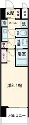 Wスタイル神戸2 ワンルームの間取図画像