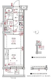 クレイシアIDZ中野野方 2Kの間取図画像