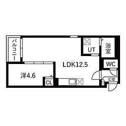 Jack miyoshiV 1LDKの間取図画像
