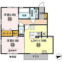 Route297 2LDKの間取図画像