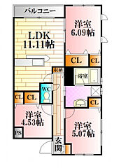 物件の間取り