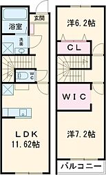 quercus(クエルクス) 2LDKの間取図画像