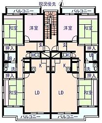 リバティー久谷 3LDKの間取図画像
