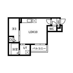 Jack kamezakitakaneI 1LDKの間取図画像