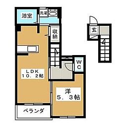 ハーモニーグランデ1 1LDKの間取図画像
