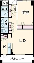 アーバネックス神戸駅前 1DKの間取図画像
