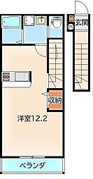(仮称)桜木北共同住宅 ワンルームの間取図画像