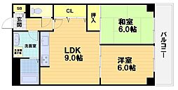 エル・カーサー 2LDKの間取図画像