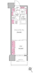 レジディア門前仲町プレイス 1DKの間取図画像