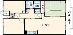グリーンヴィラ御領 3LDKの間取図画像