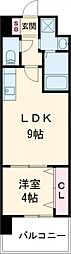 レクシア堺東 1LDKの間取図画像