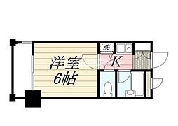 ダイナコート県庁前 1Kの間取図画像