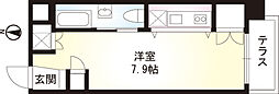 nest ワンルームの間取図画像