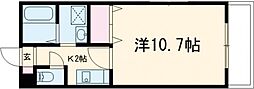 サンライク三好 1Kの間取図画像