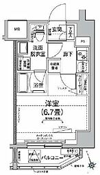 ルフレイムーブル立川 1Kの間取図画像
