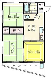 ハイム田代 3Kの間取図画像