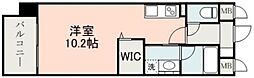 ロザリアン紺屋町 ワンルームの間取図画像