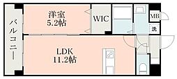 ウエルス 1LDKの間取図画像