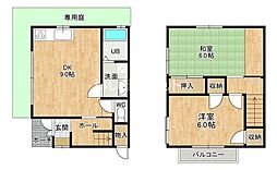 コーポサトウ 2DKの間取図画像