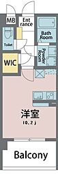 グランエグゼ徳島 ワンルームの間取図画像