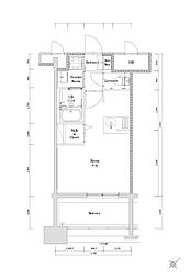 エンクレスト博多駅南GRACE ワンルームの間取図画像