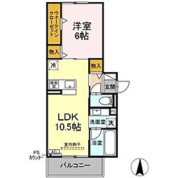 raum Y 1LDKの間取図画像