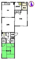 ファーストフォードMK 3DKの間取図画像