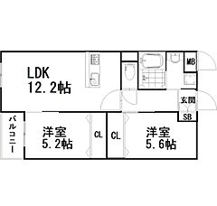 物件の間取り