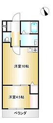 Durer 1LDKの間取図画像