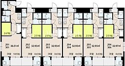 SKビル拾六番館 1Kの間取図画像