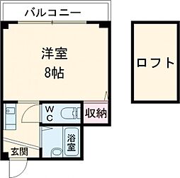 メゾン・ド・ピュア 1Kの間取図画像