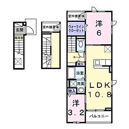 K・Sガーデン IV 2LDKの間取図画像