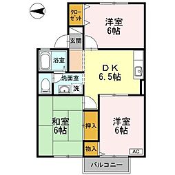 エスポワール 3DKの間取図画像