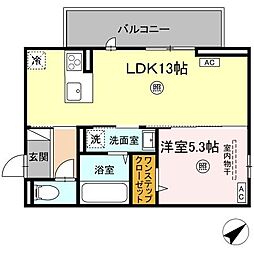 SARASA 1LDKの間取図画像