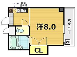 リビエール藤尾 ワンルームの間取図画像
