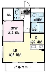 ビオモンテ 1LDKの間取図画像