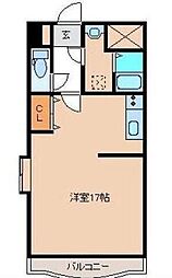 アレグリア ワンルームの間取図画像